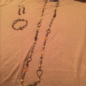 Park Lane necklace, earrings, and bracelet set